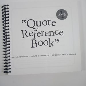 Quote Reference Spiral Book
